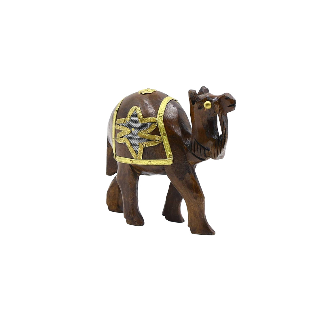 Wooden Camel W/Star Jali By Stories