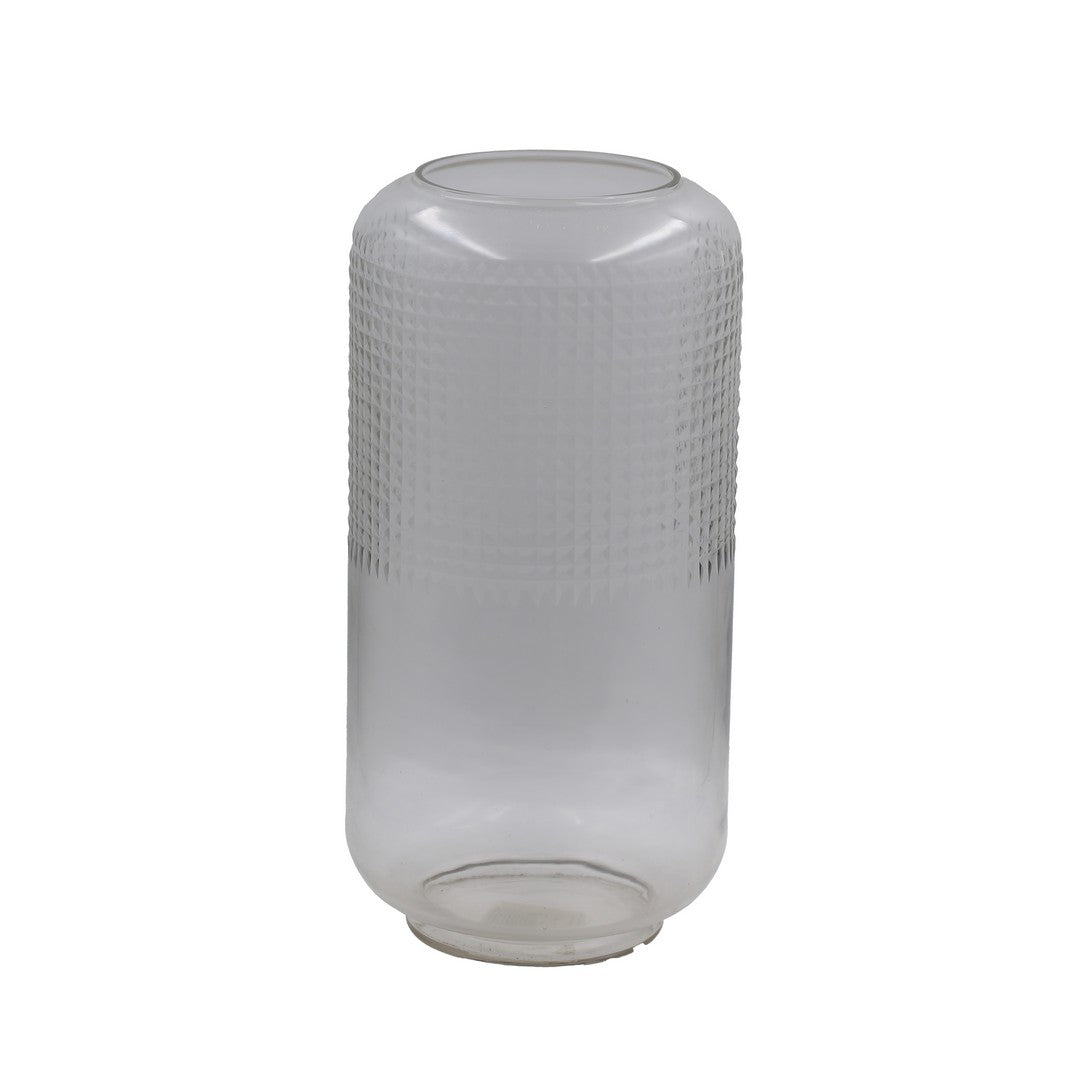 Large Vase Infinity Jackfruit Cut Clear By Stories