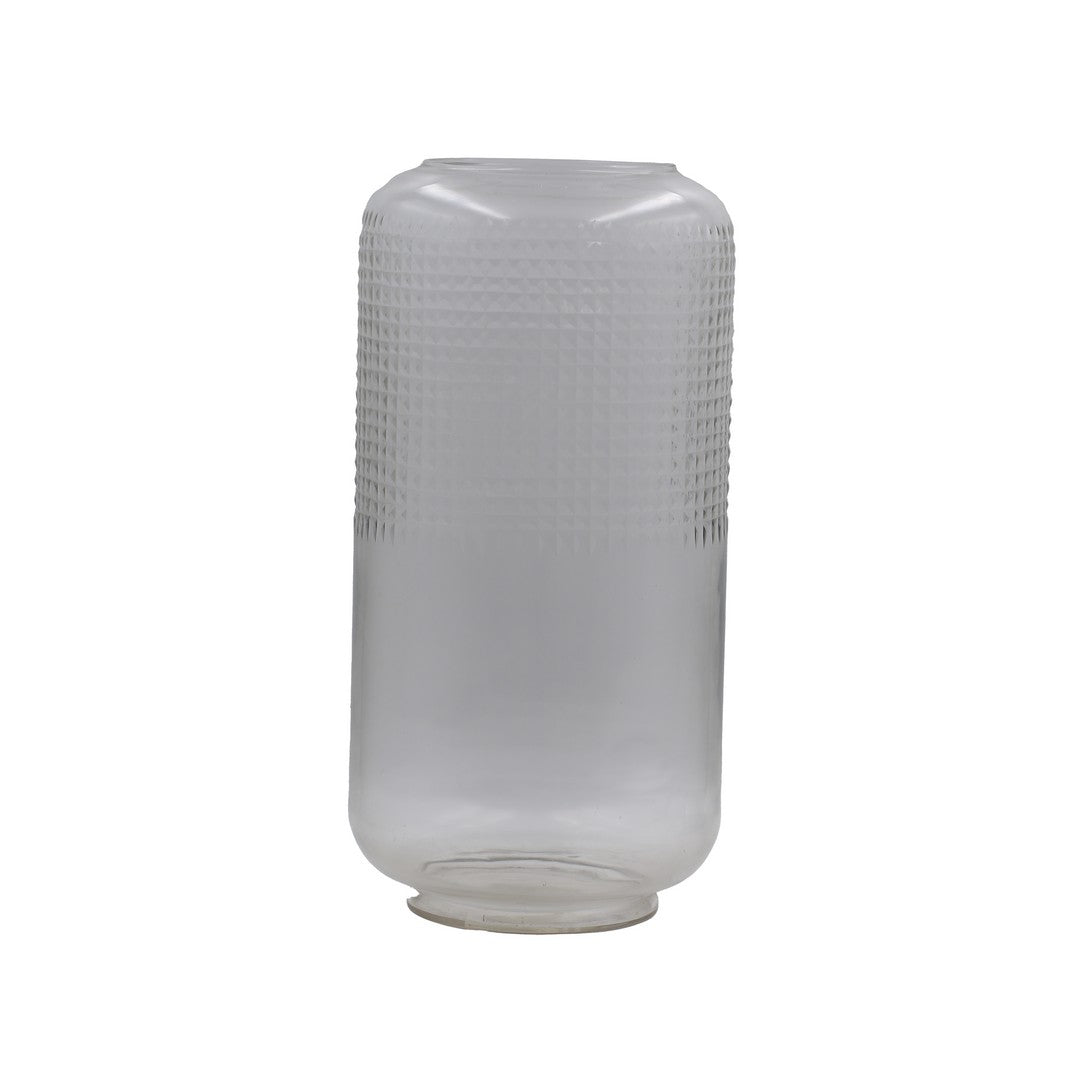 Large Vase Infinity Jackfruit Cut Clear By Stories