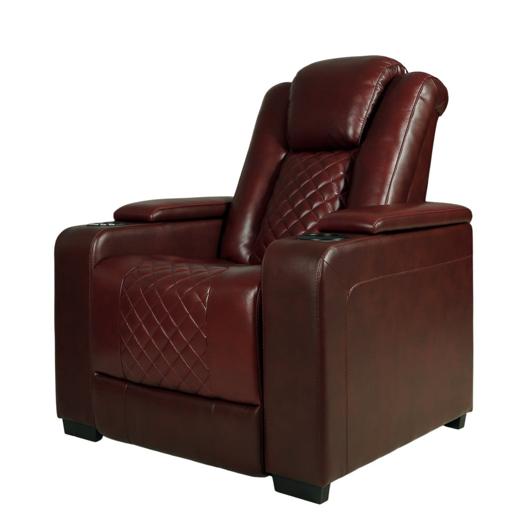 Motorized 1 Seater Recliner Leather Sofa With Holder By Stories