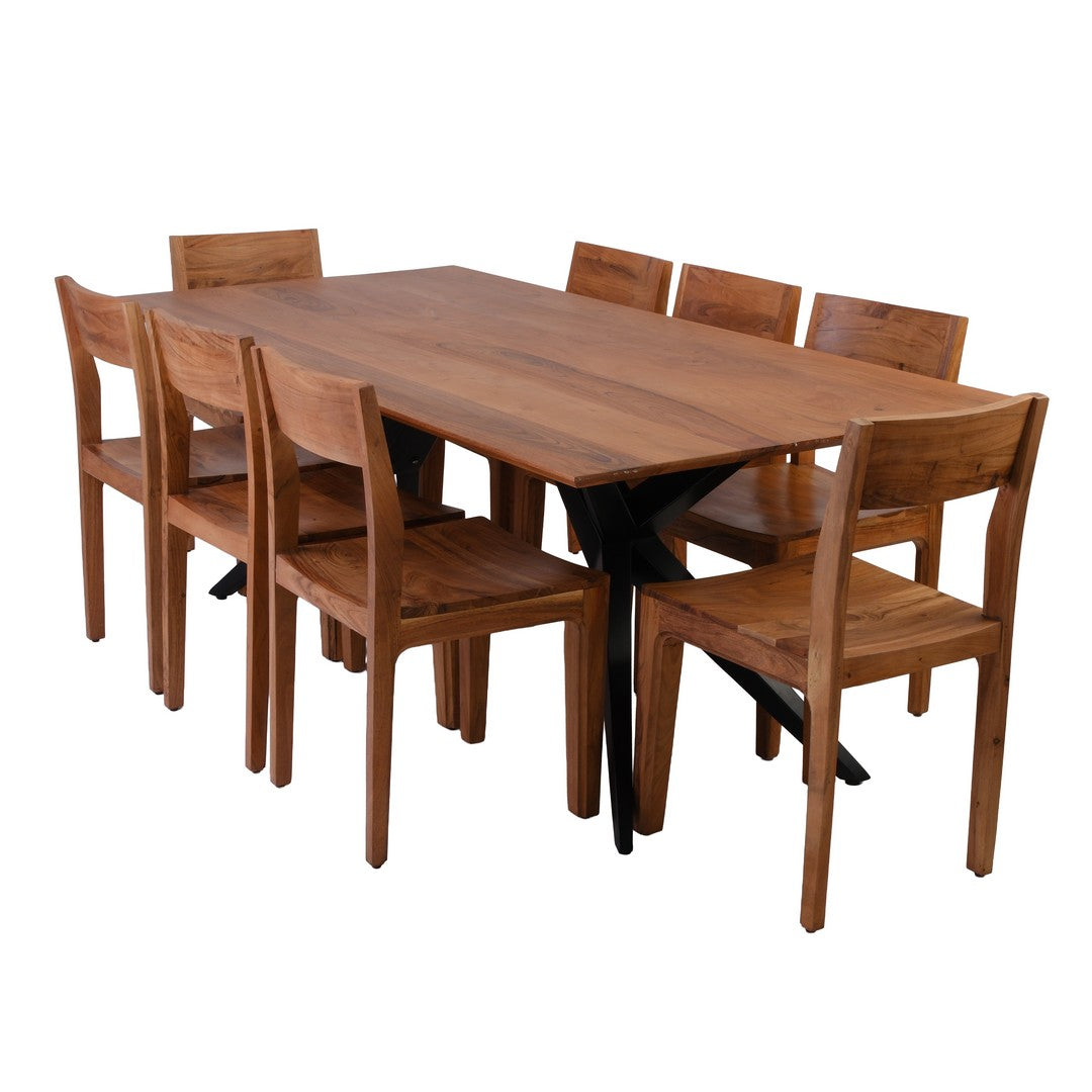 Acacia Wood 8 Seater Dining Table By Stories