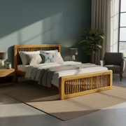 Aurum Cot Made of Teak Wood By Stories