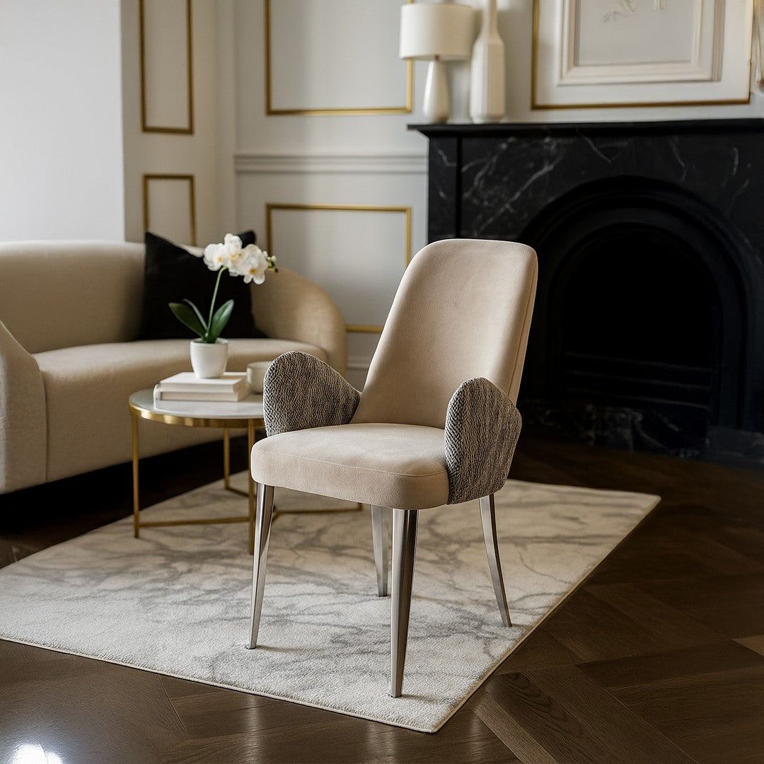 Beige Dining Chair By Stories