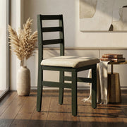 Black Dining Chair [Treated Rubberwood]