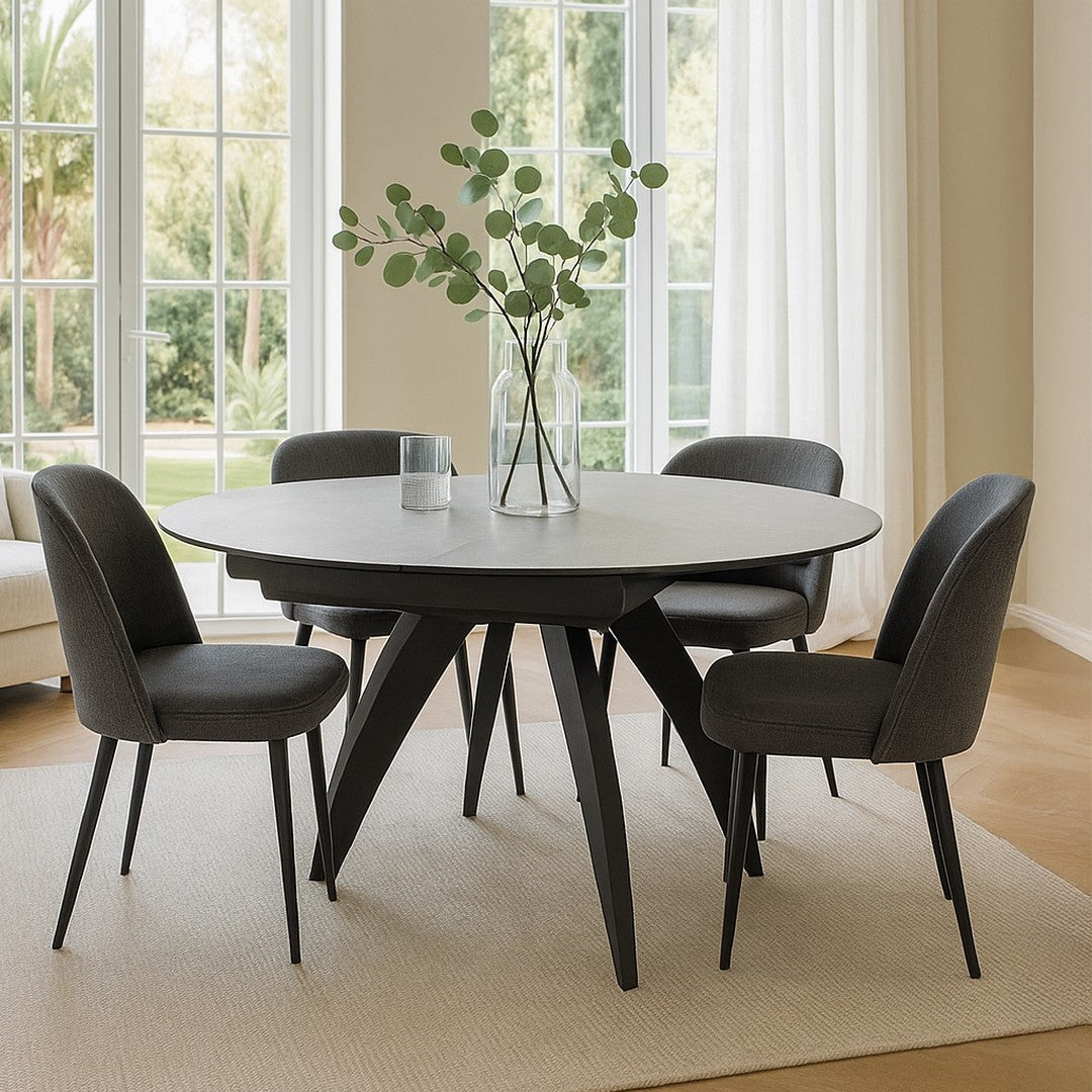 Danty Dark Grey Dining Table By Stories