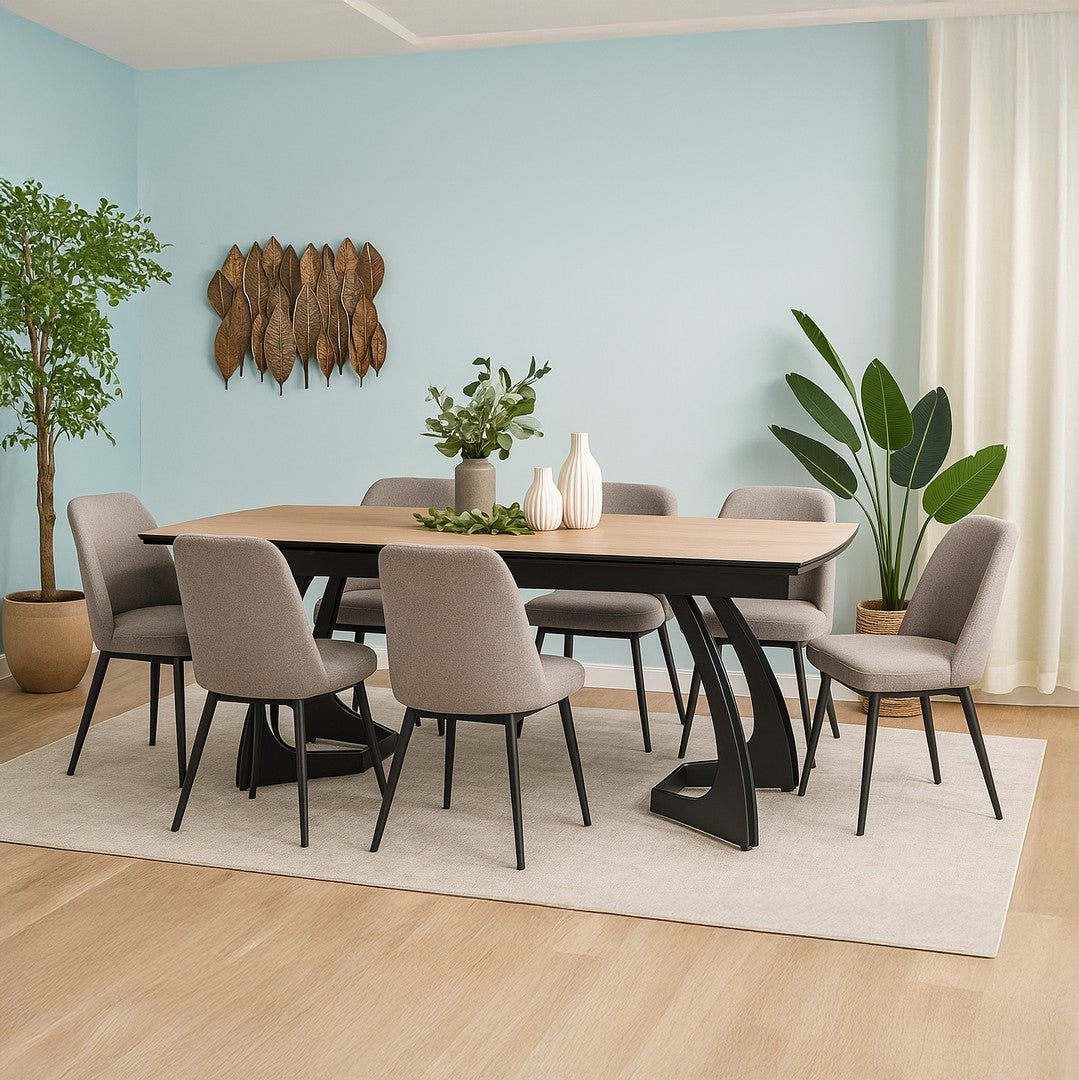 Fargo Dining Table White Veneer By Stories