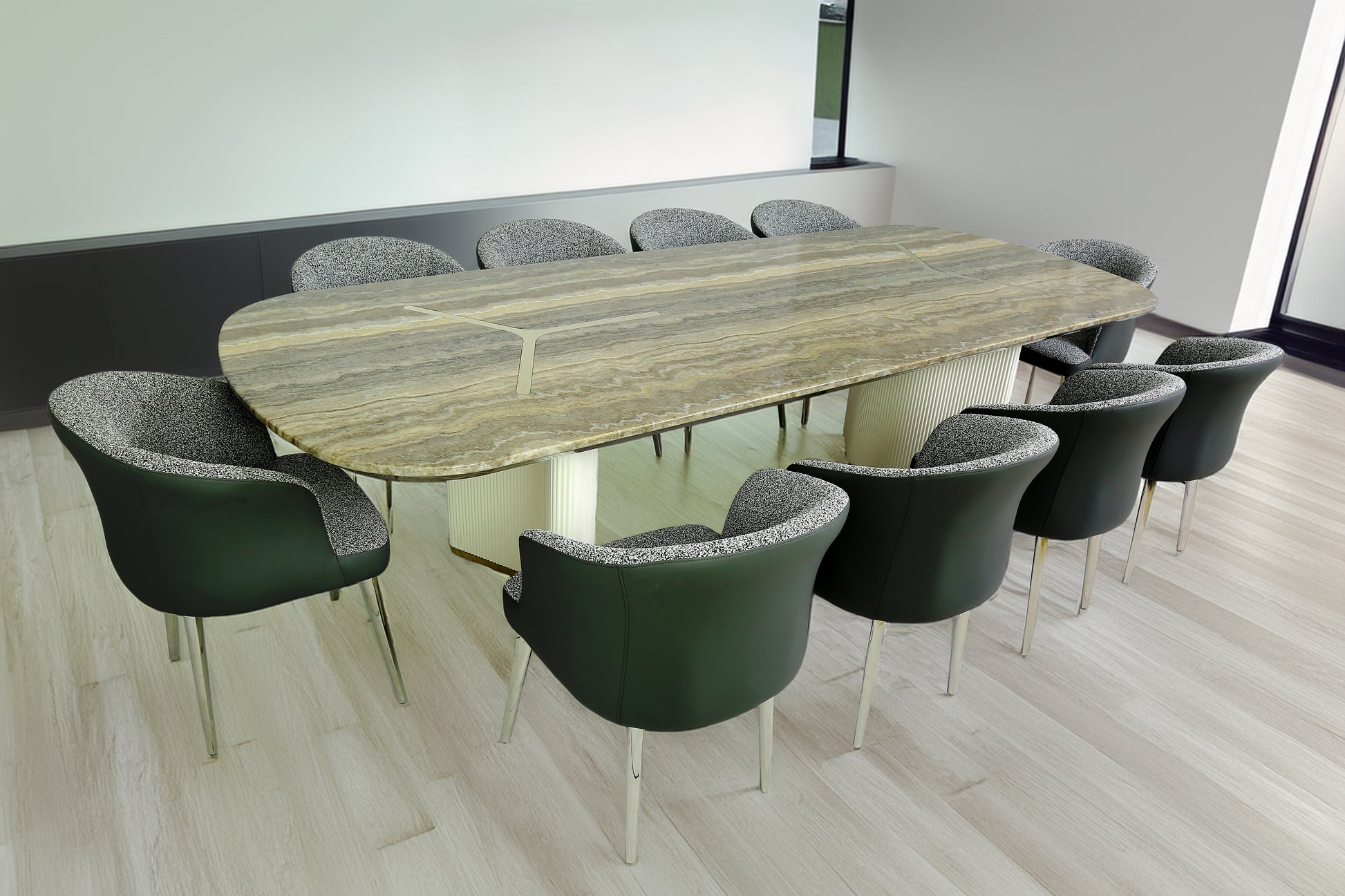 Gelosia 10 Seater Dining Table Marble paper By Stories