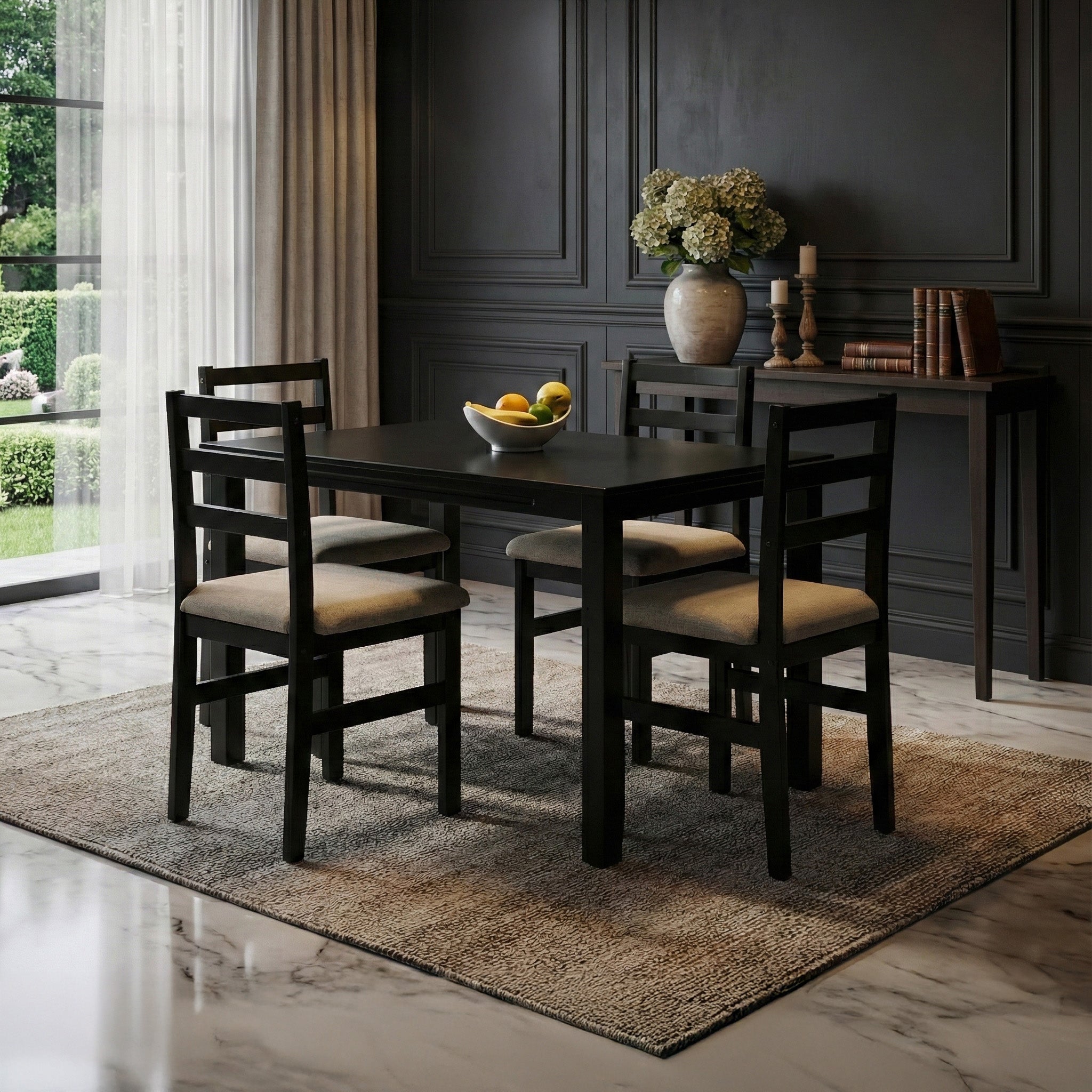 Black 4 Seater Dining Tables By Stories