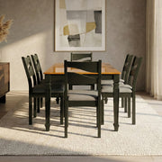 Dark Walnut 6 Seater Dining Table