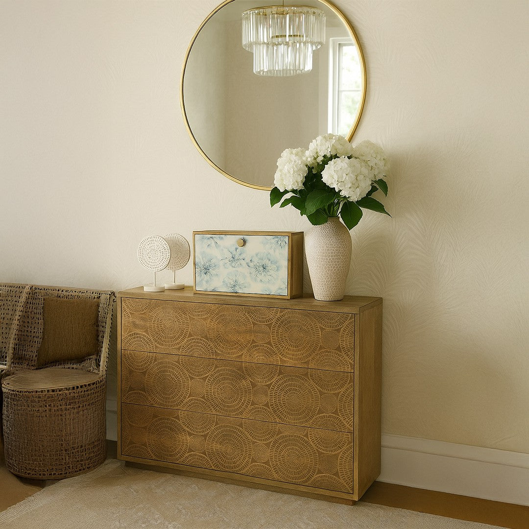 Organic Etched Fold Down Wall Study Table By Stories