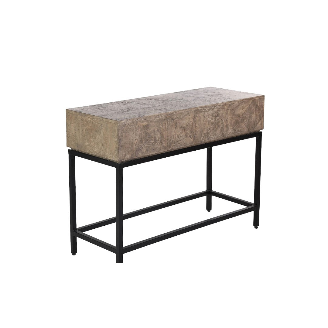 Mango Wood Console with Iron base By Stories