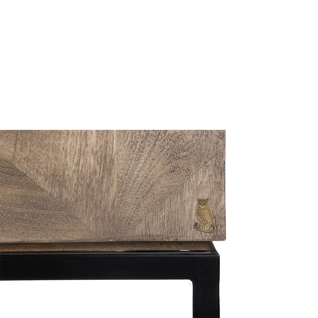 Mango Wood Console with Iron base By Stories