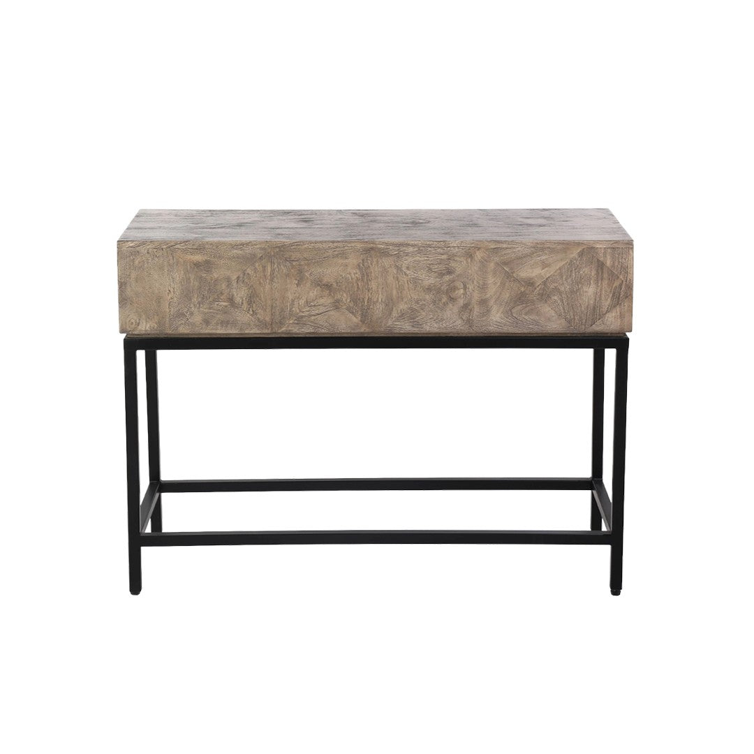 Mango Wood Console with Iron base By Stories