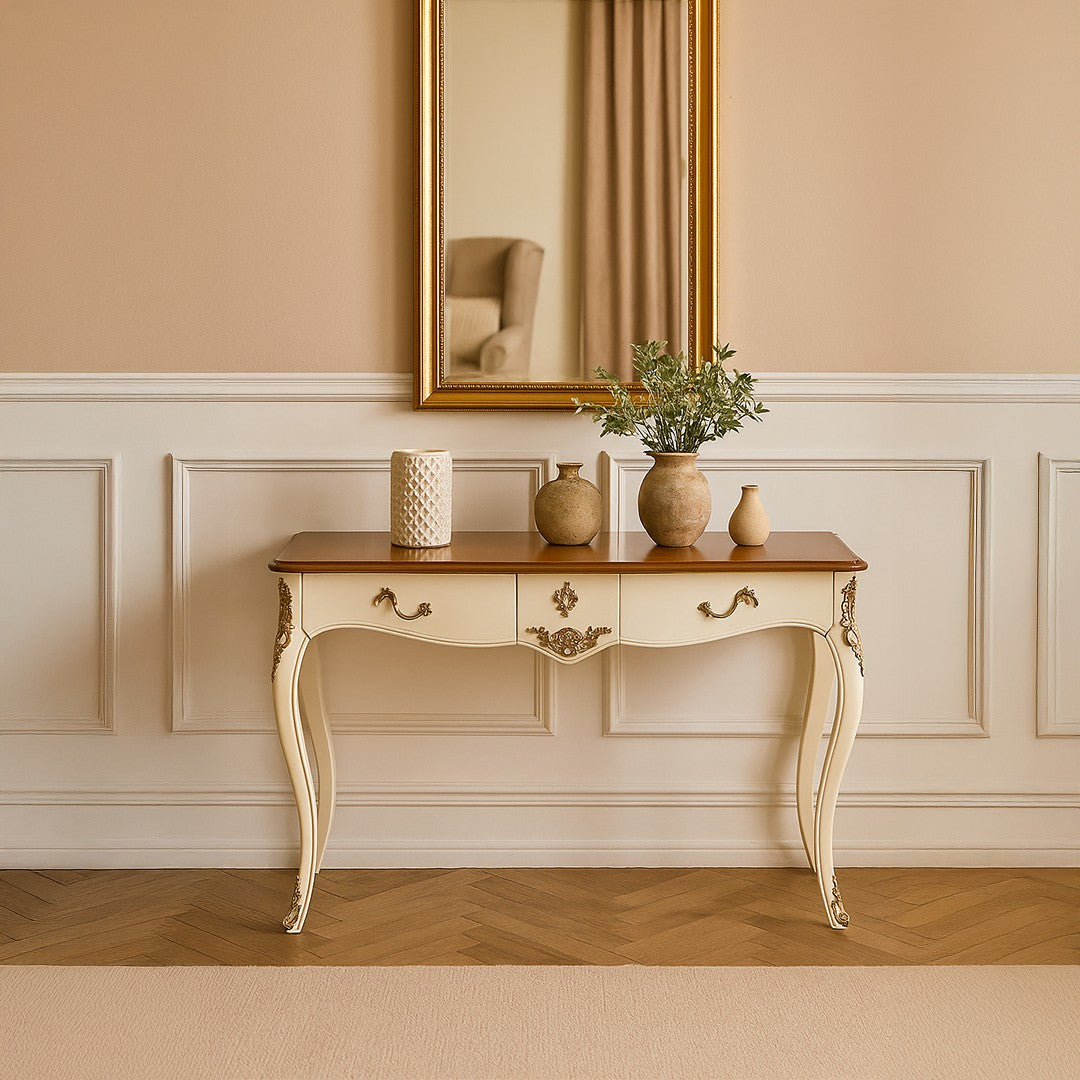 Hallbert White Console By Stories