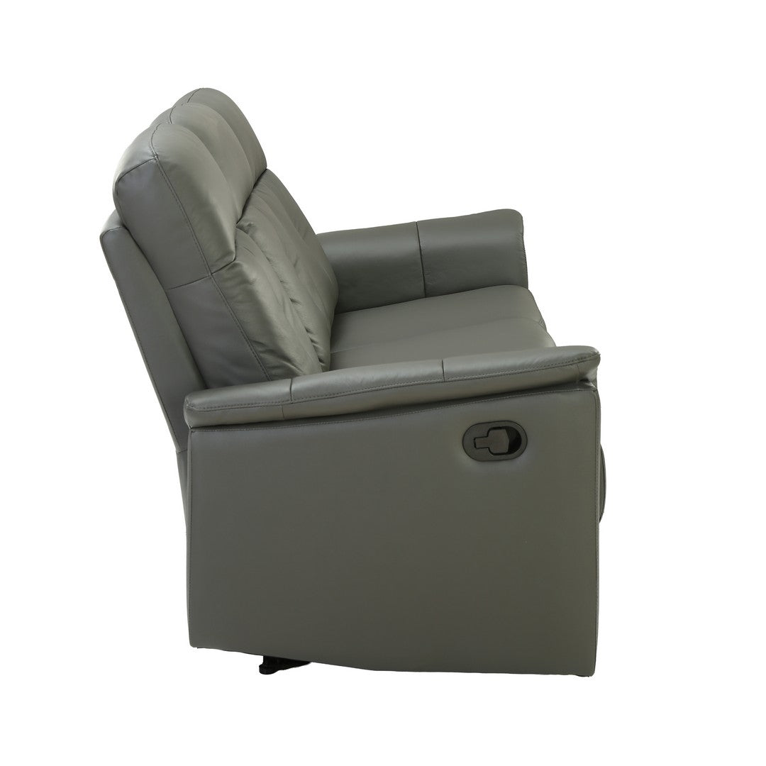 Dark Grey Manual 3 Seater Recliner Sofa By Stories