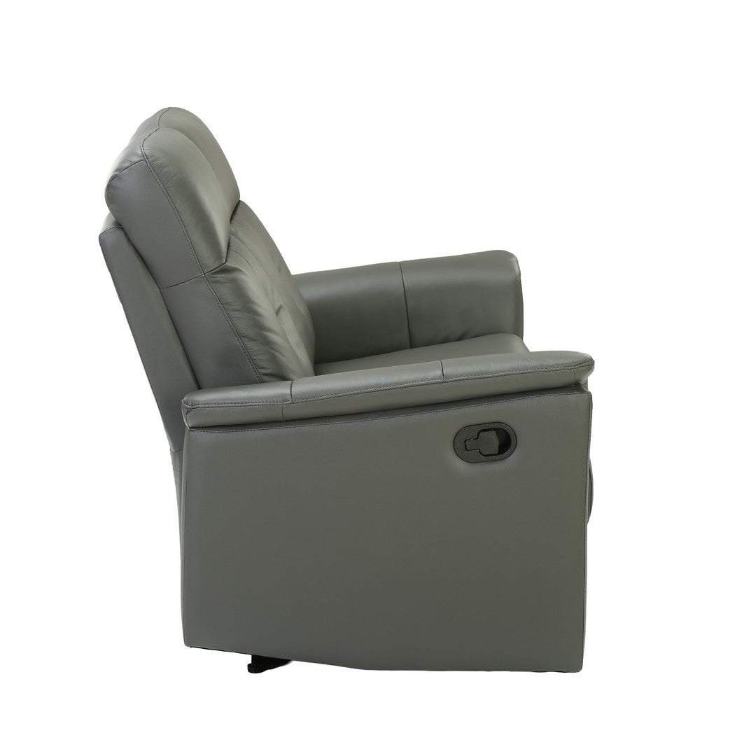 Dark Grey Manual 2 Seater Recliner Sofa By Stories