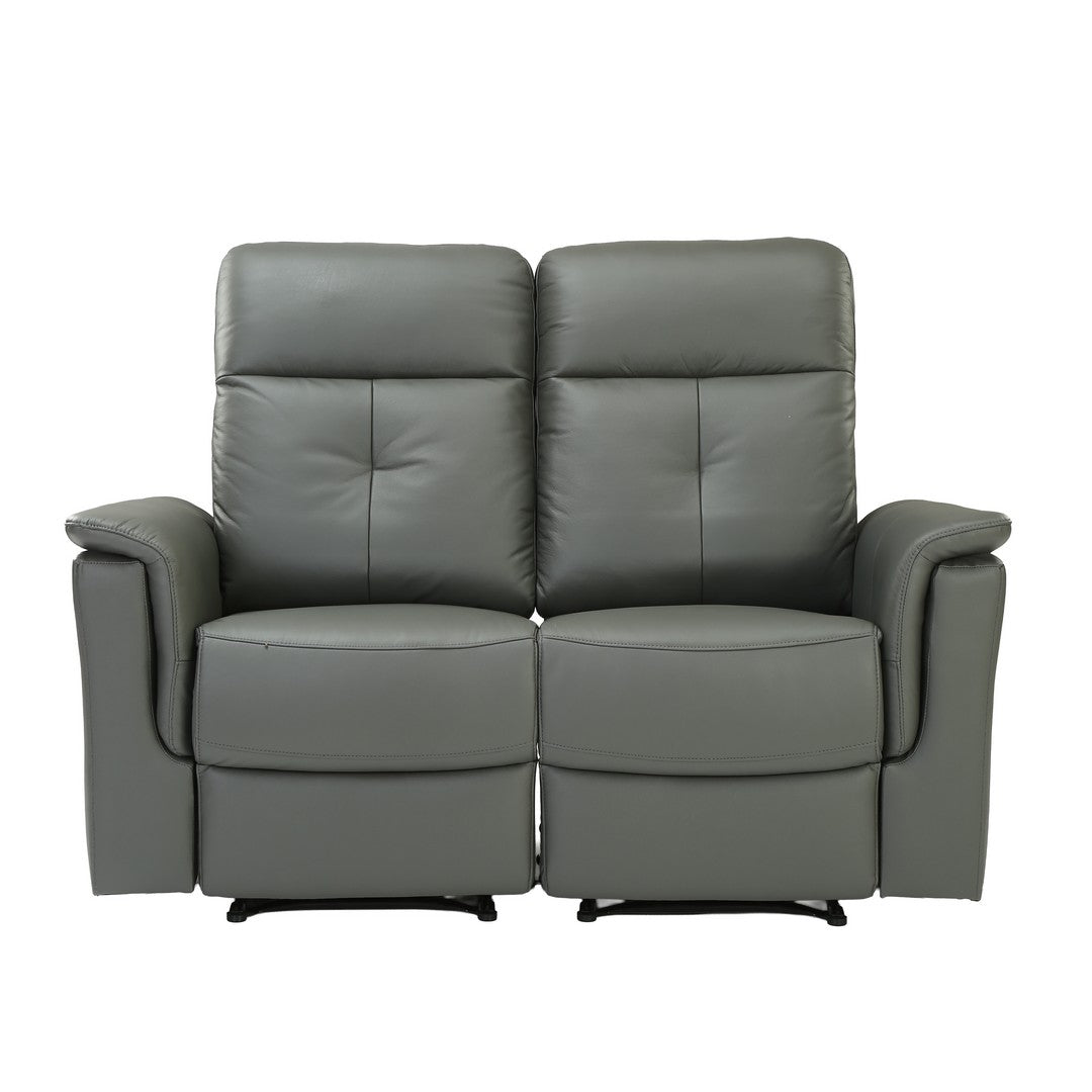 Dark Grey Manual 2 Seater Recliner Sofa By Stories