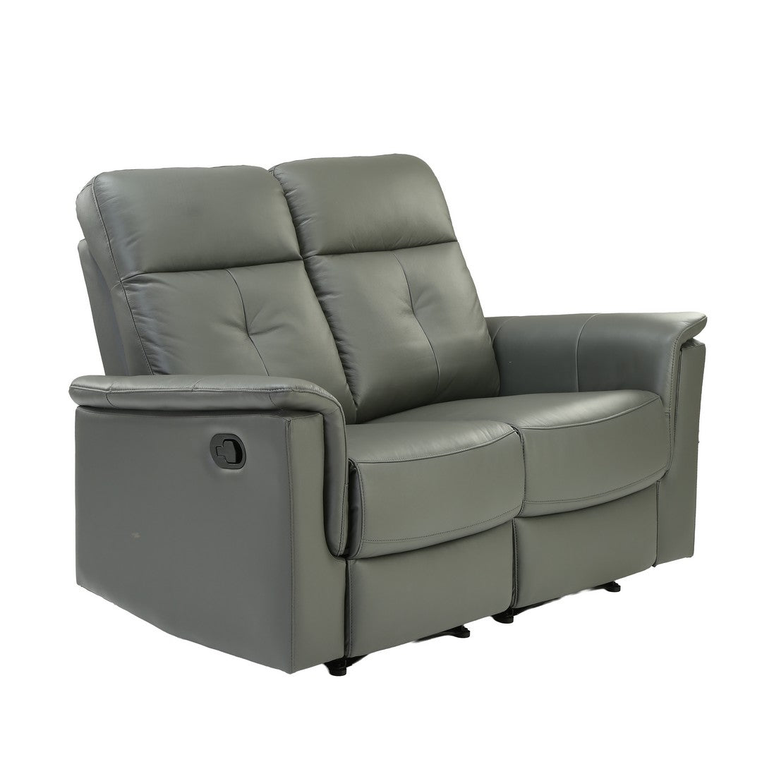 Dark Grey Manual 2 Seater Recliner Sofa By Stories