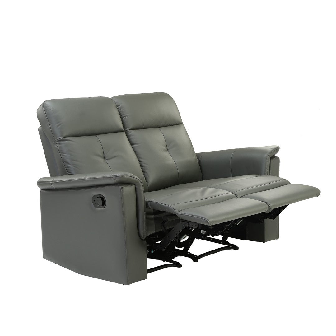 Dark Grey Manual 2 Seater Recliner Sofa By Stories