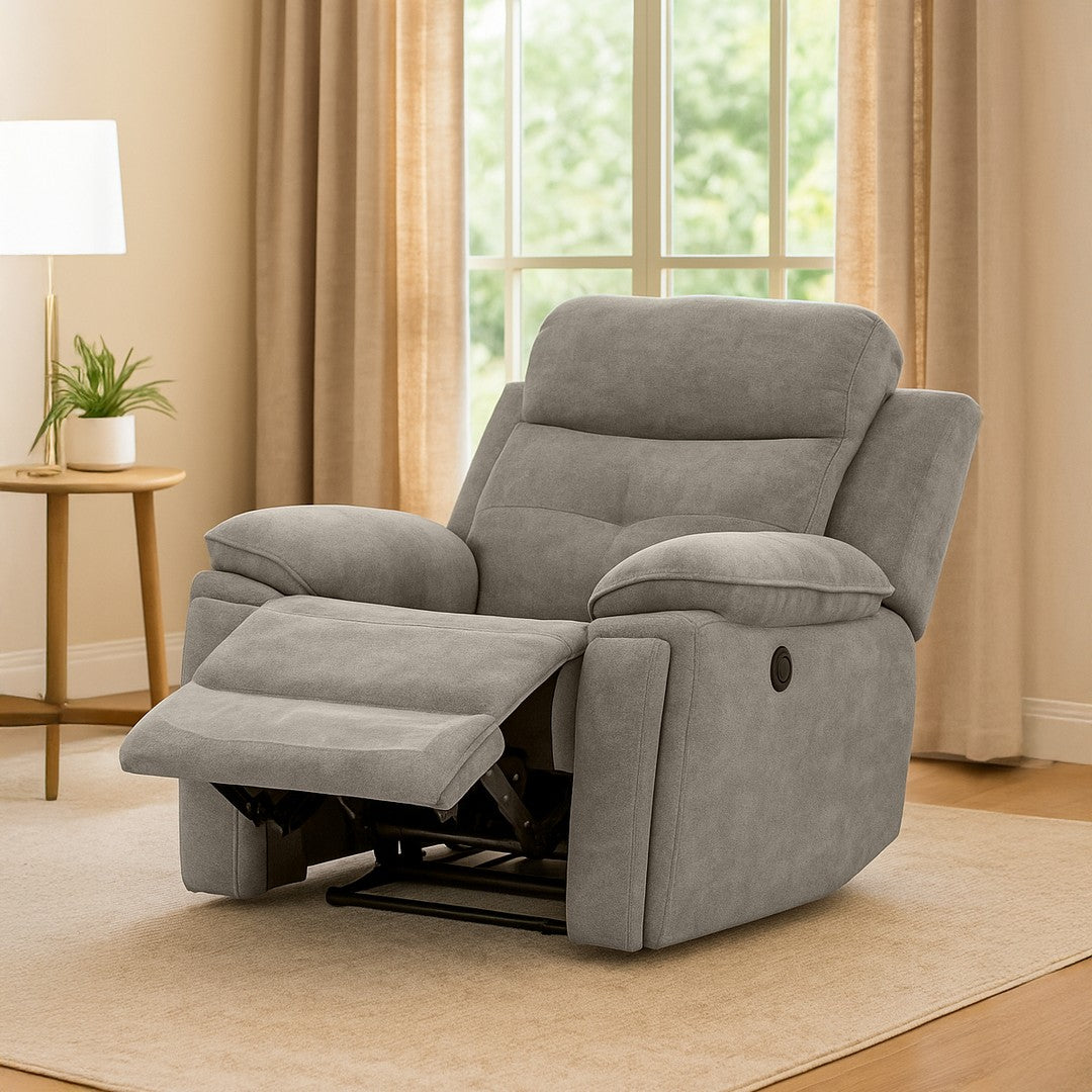 Tierra Motorized 1 Seater Recliner Sofa Chenille Boucle By Stories