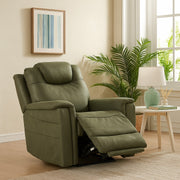 Zeroon Power Lift 1 Seater Recliner Fabric Sofa By Stories