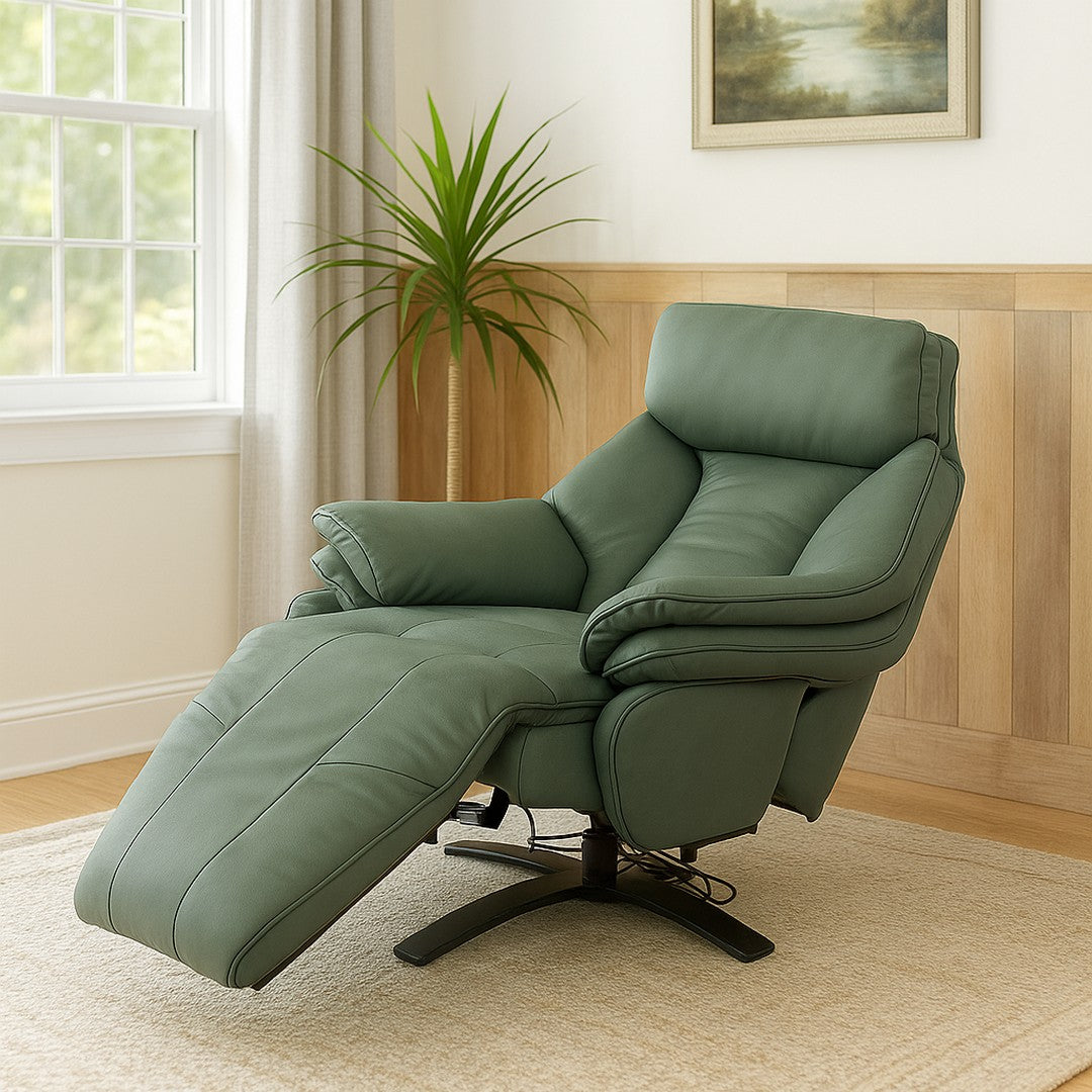 Zai Motorized 1 Seater Recliner Electric Leather Sofa By Stories