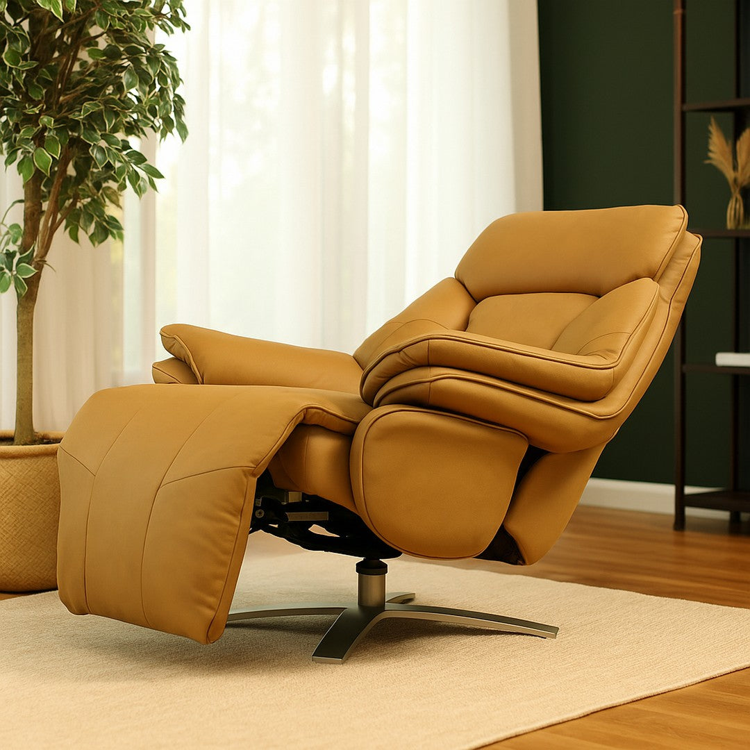 Zai Motorized 1 Seater Recliner Electric Leather Sofa By Stories