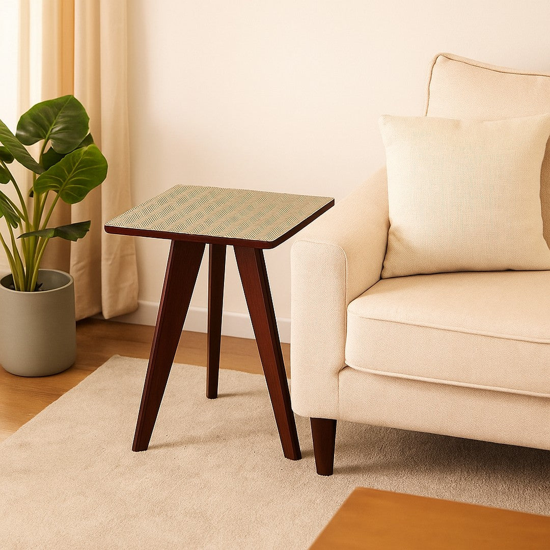 Tri Table Square U.V. Print Wood aztec By Stories