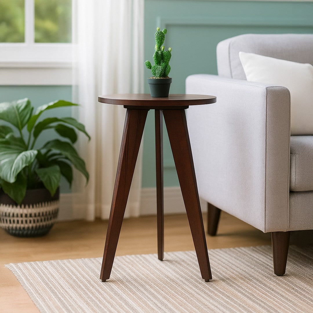 Tri Table Round U.V. Print Wood Aztec By Stories