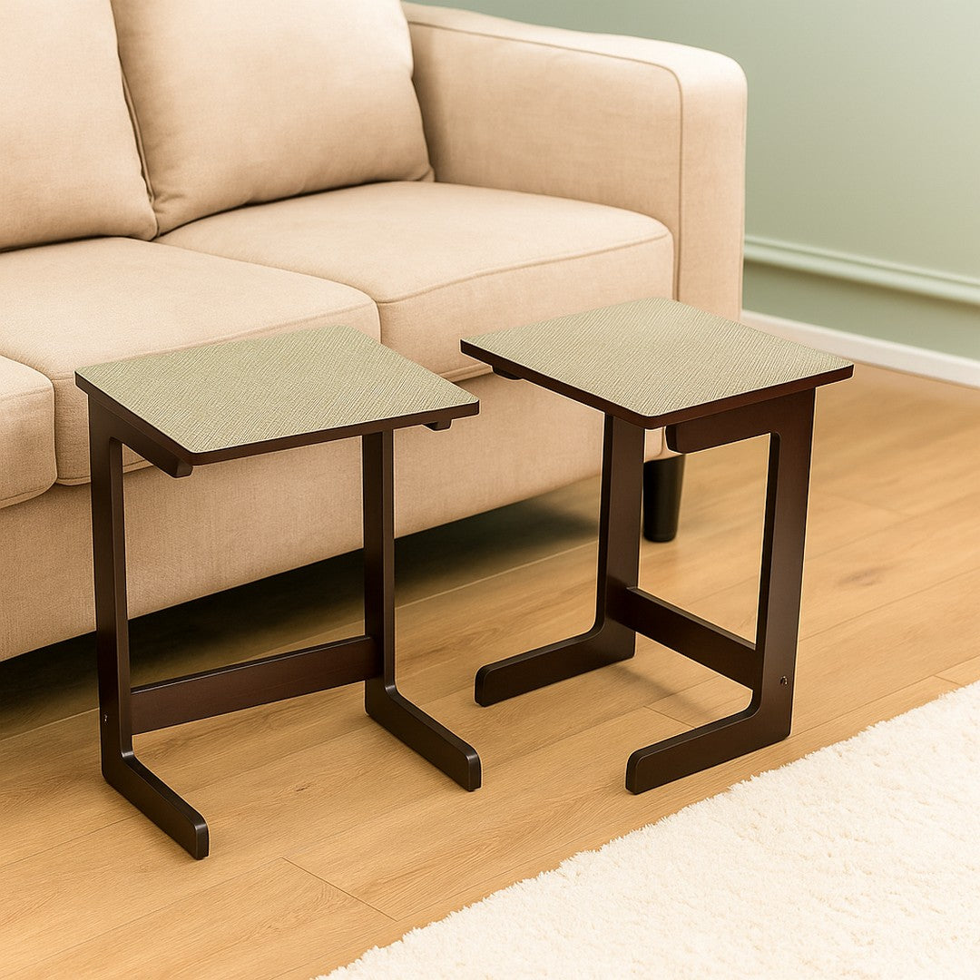 Nest Table Set Of 2 U.V.Print Wood Aztec By Stories