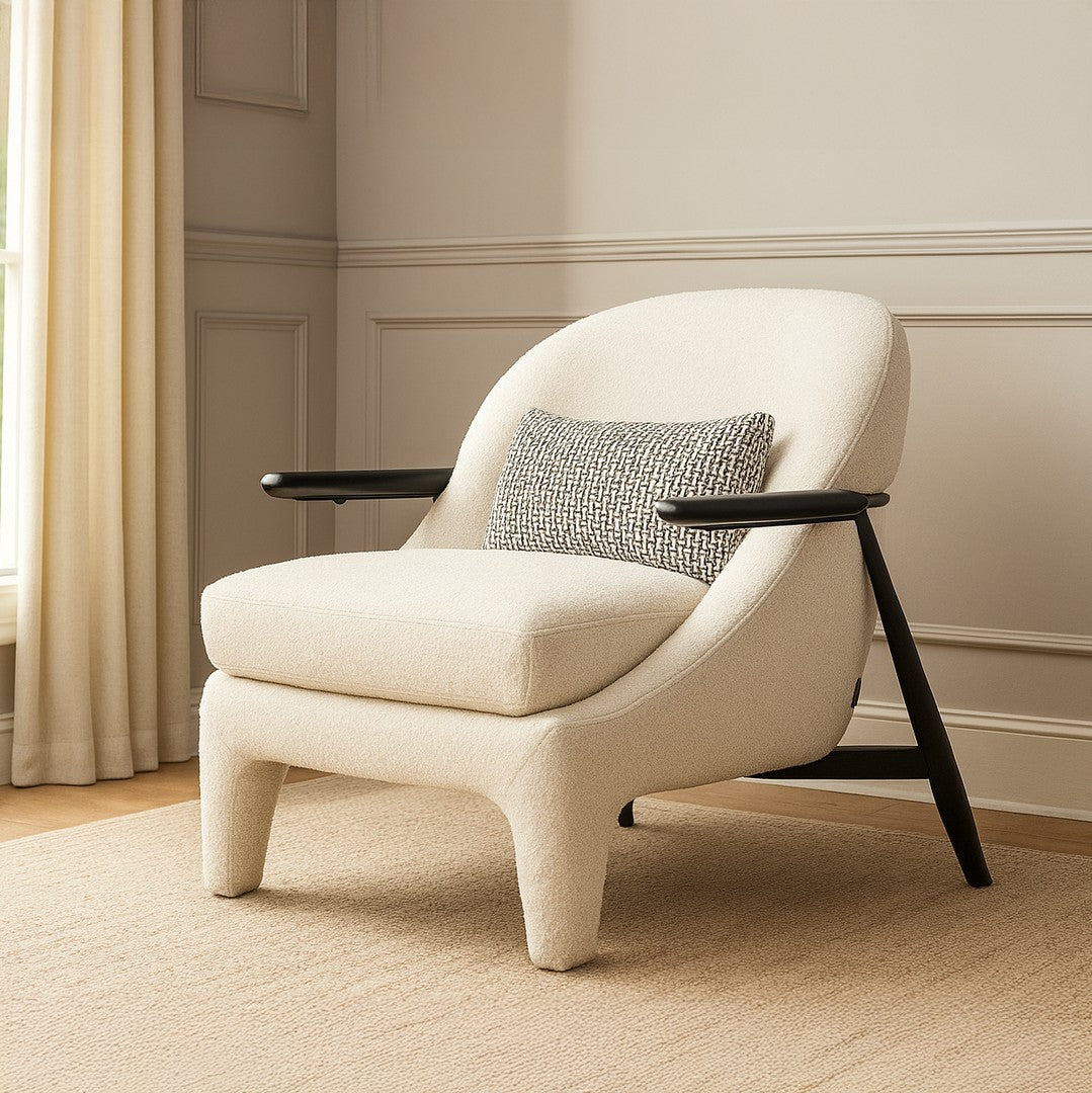 Vogue White Leisure Chair By Stories