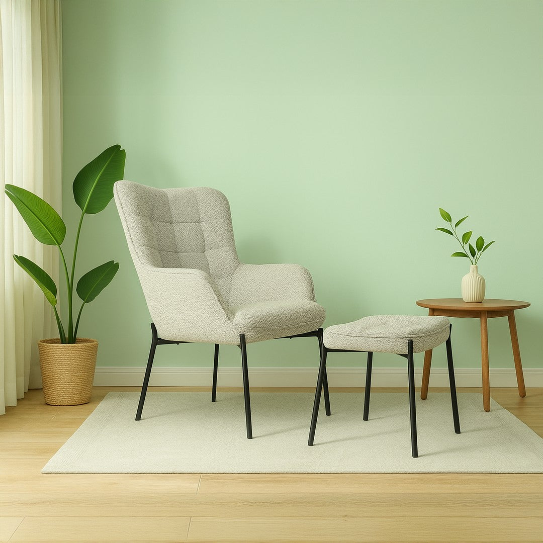 Havana Leisure Chair with foot stool By Stories