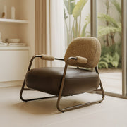 Dauan Leisure Dark Brown Chair By Stories