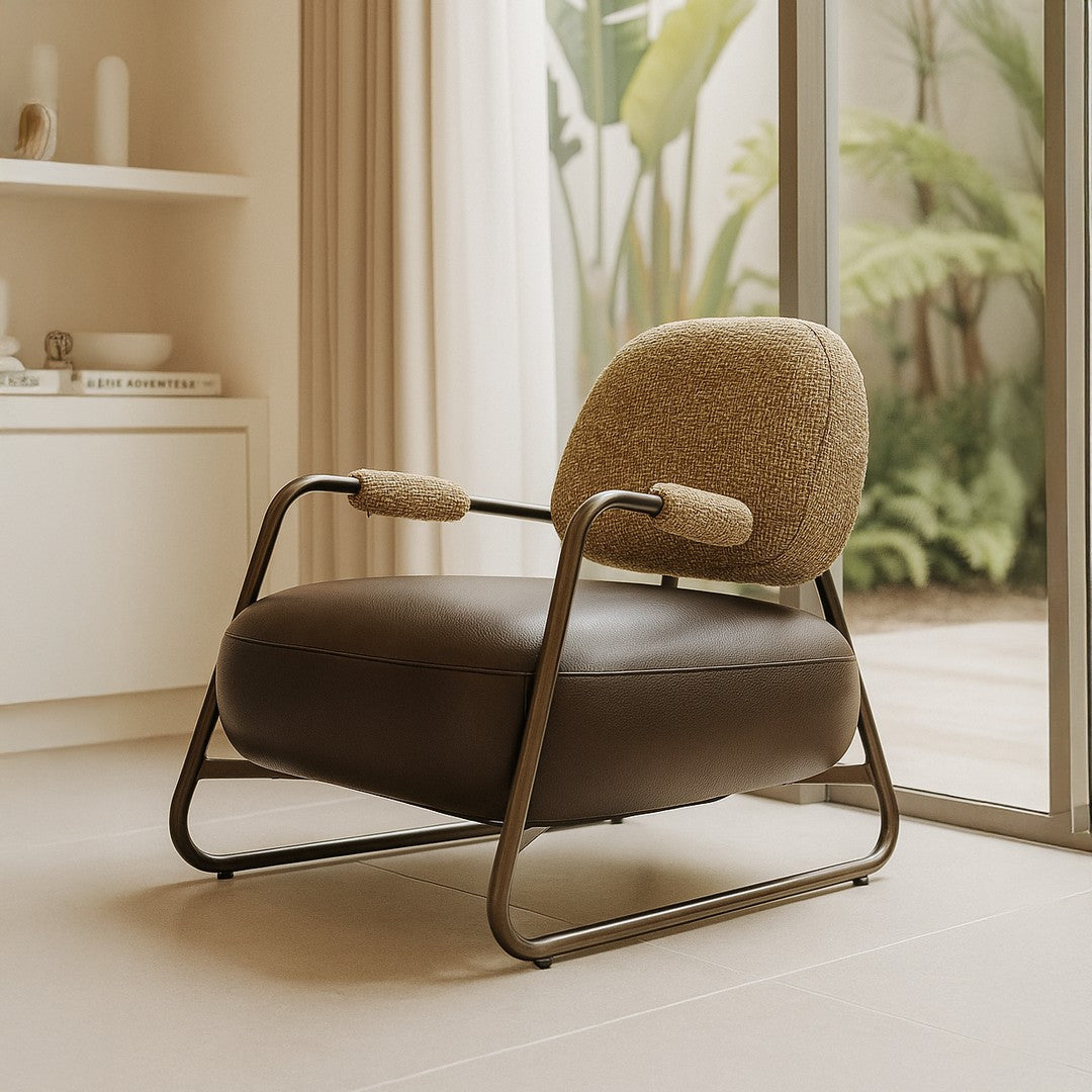 Dauan Leisure Dark Brown Chair By Stories
