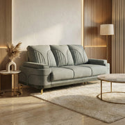 Grey Milan 3 Seater sofa [Backrest: Fabric] By Stories