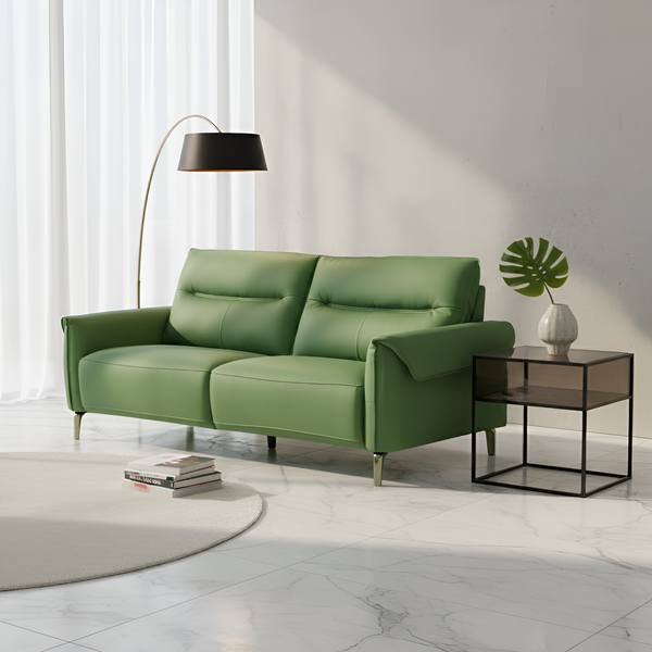 Green Valora 2 Seater Sofa [Artificial Leather] By Stories