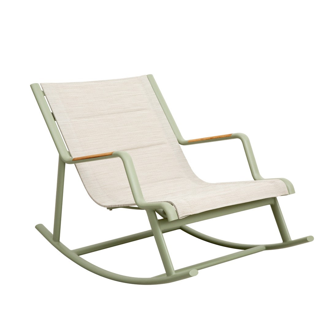 Balcony Outdoor Rocking Green Chair By Stories