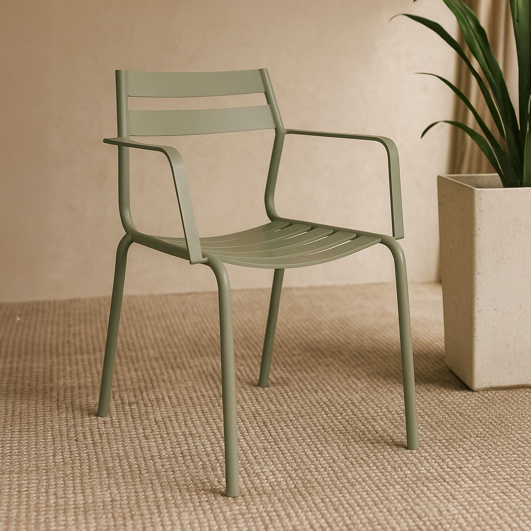 Bay Outdoor LG Green Arm Chair By Stories
