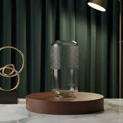 Large Vase Infinity Jackfruit Cut Clear By Stories