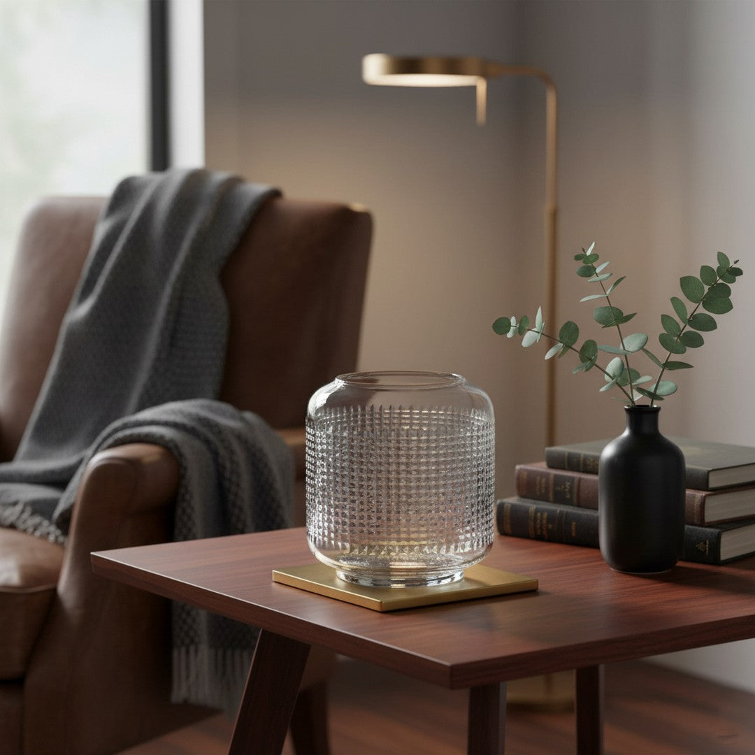 Small Vase Infinity Jackfruit Cut Clear By Stories