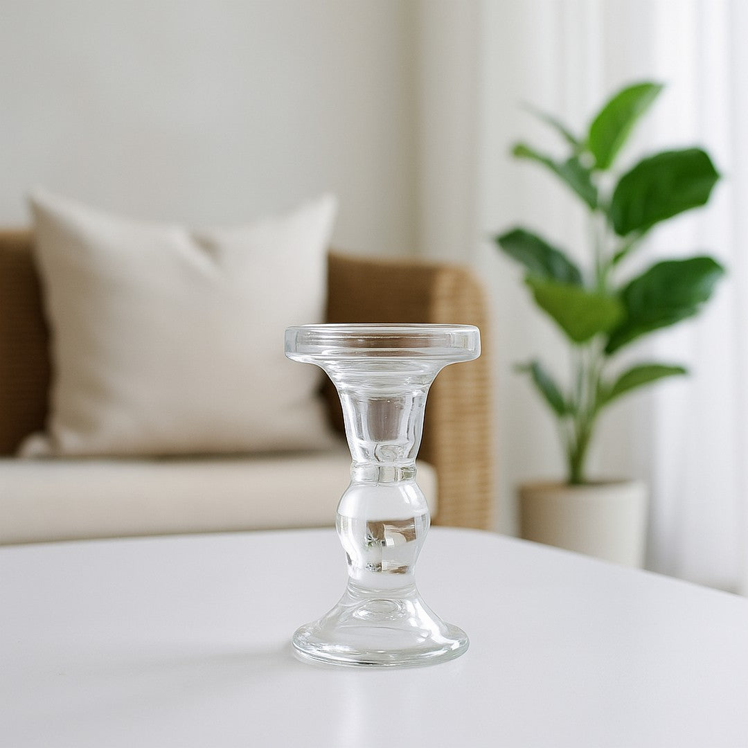 Large Glass Candle Holder By Stories