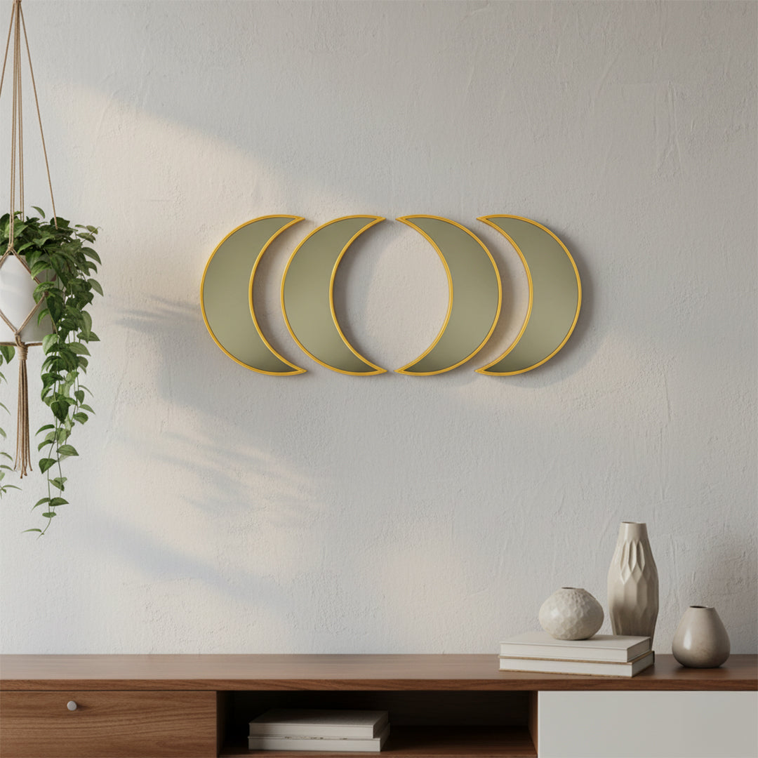 Moon Shaped Mirror Set of 4 By Stories