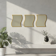 Mirror With Gold Frames Set of 3 By Stories