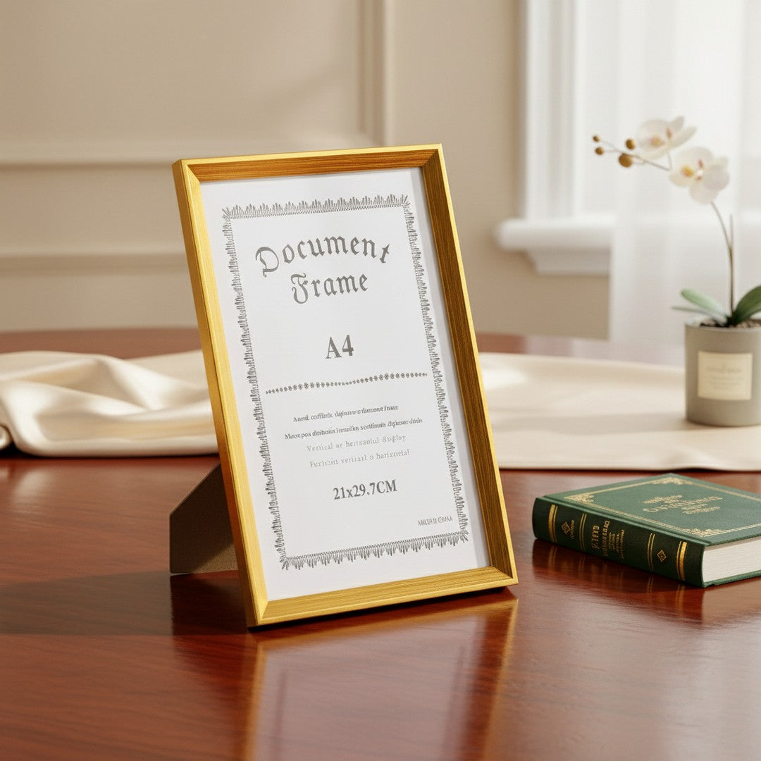 Gold Document Photo Frame By Stories