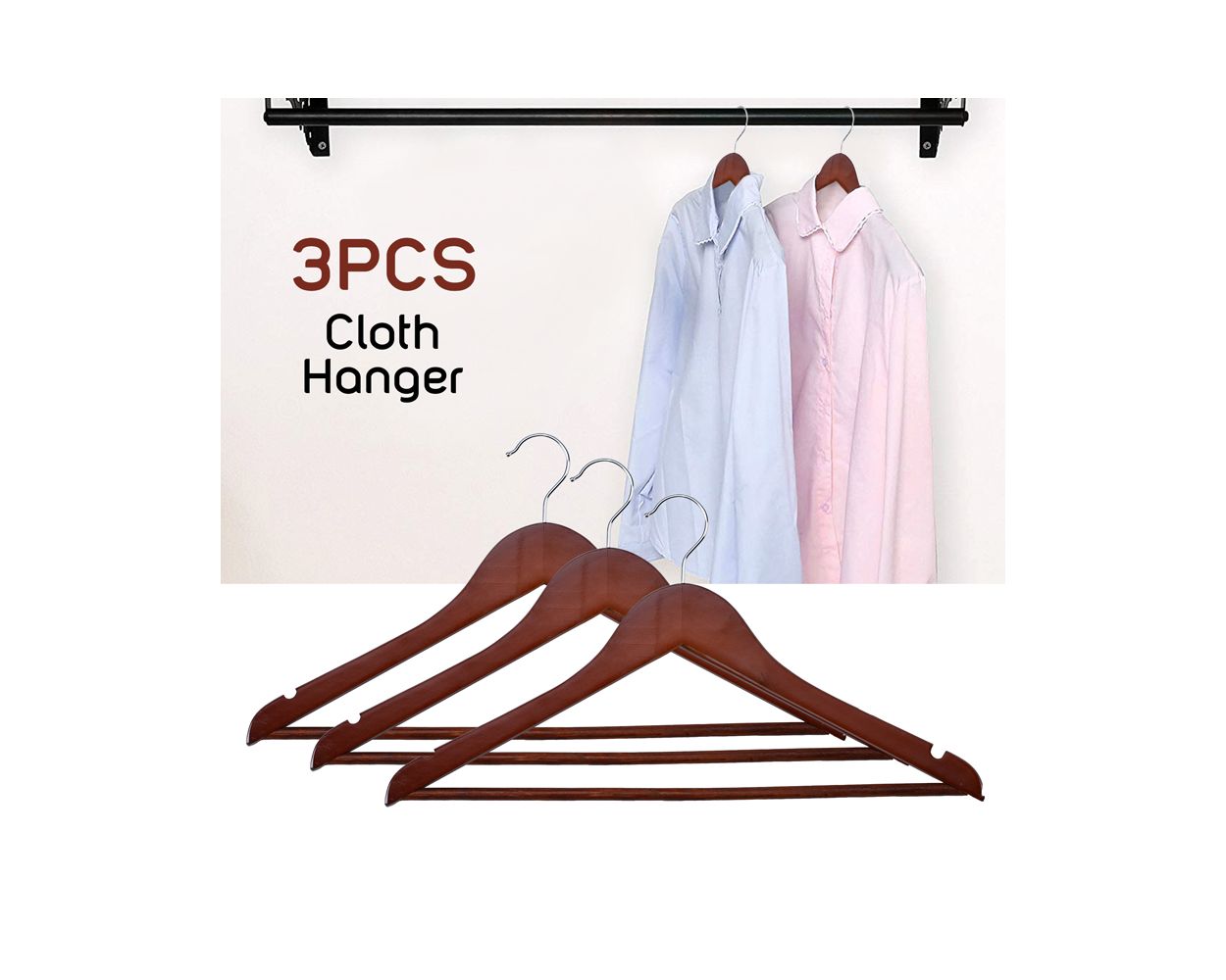 Cloth Hanger-P66 Set Of 3