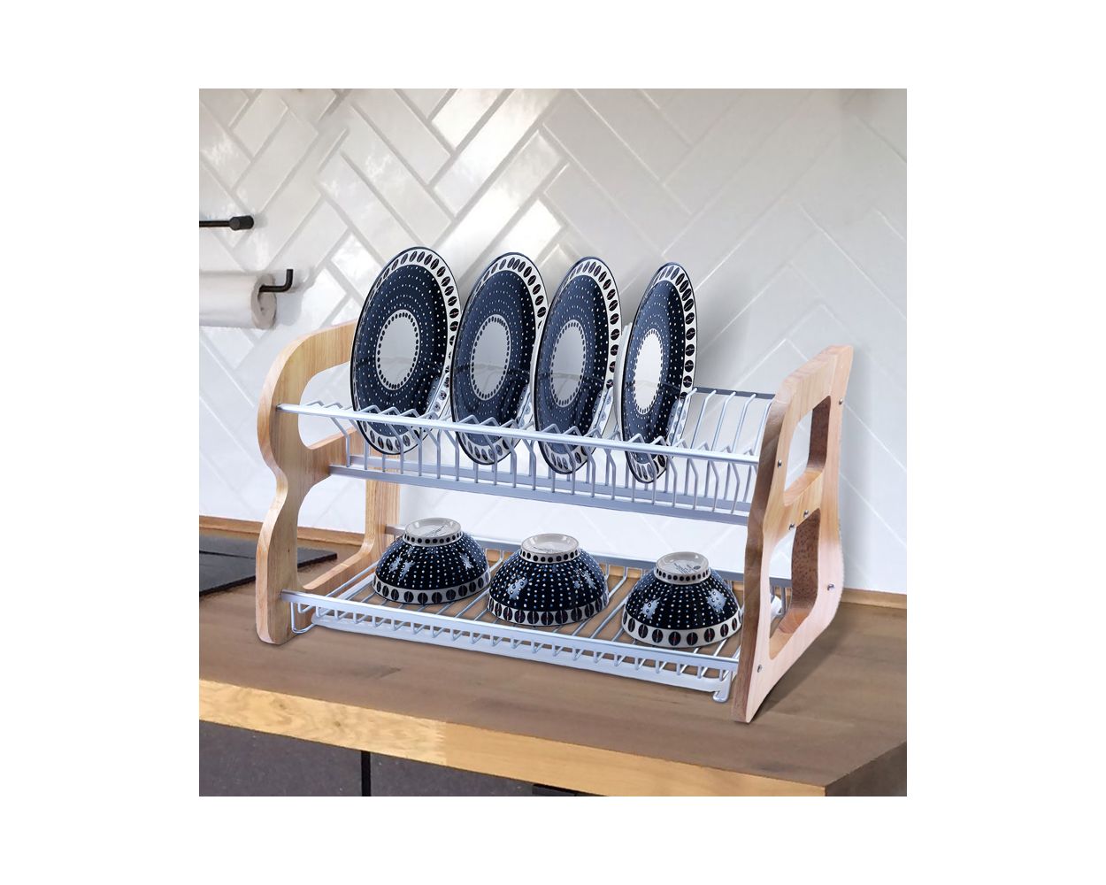 Stainless Dish Drying Rack Shelf Kitchen Organizer Aluminum Bar Durability  for sale online