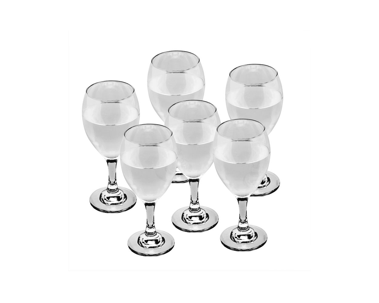 Meal-W50049 Glass Cup 350Ml Set Of 6