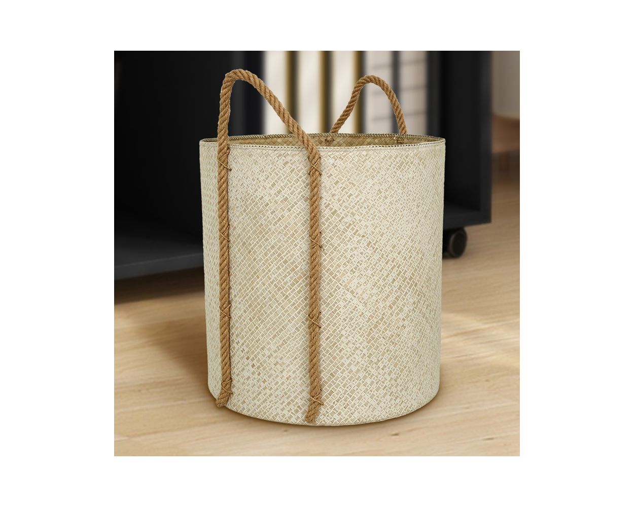 Round Basket With Rope XL 40hx37w By Stories