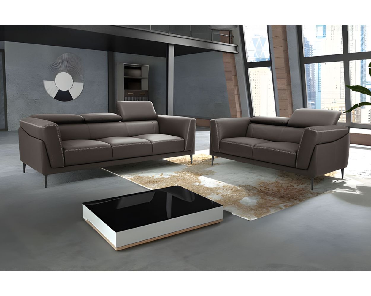 Kh262 Sofa Leather Set 3 2 Online