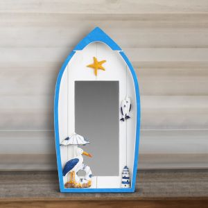 Marine Wooden Mirror Boat By Stories 